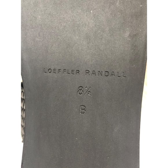 Loeffler Randall Black Luna Raffia Platform Sandal - Picture 9 of 11